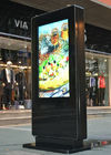 2500 nits High Brightness 55 inch Double Sided Outdoor Digital Totem , 2K/4K Resolution