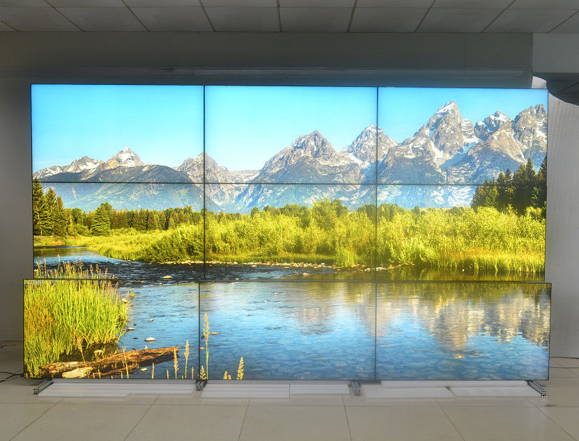High Brightness Narrow Bezel LCD Video Wall 3 x 3 Wide Viewing Angles